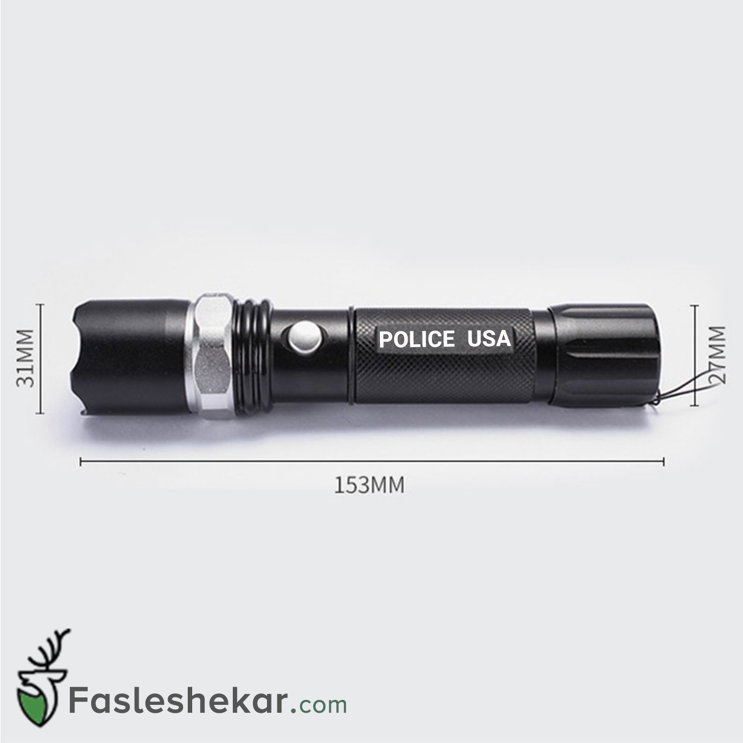 چراغ قوه یو وی دار UV ماورا بنفش مدل Police USA