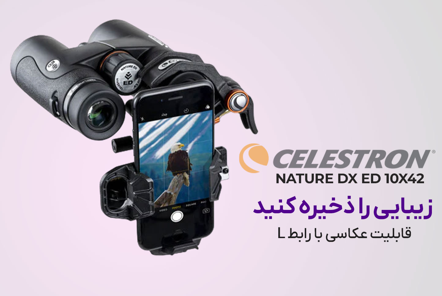 دوربین دوچشمی سلسترون مدل Nature DX 10x42 ED